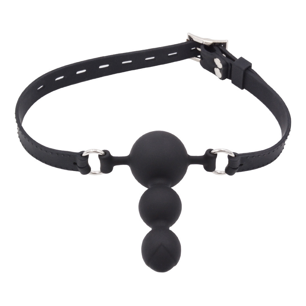 Obsidian Silence Ball Dildo Mouth Gag