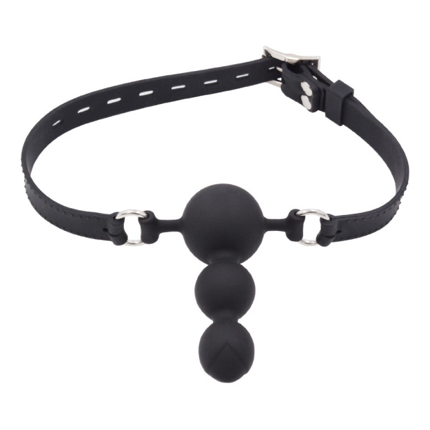 Obsidian Silence Ball Dildo Mouth Gag