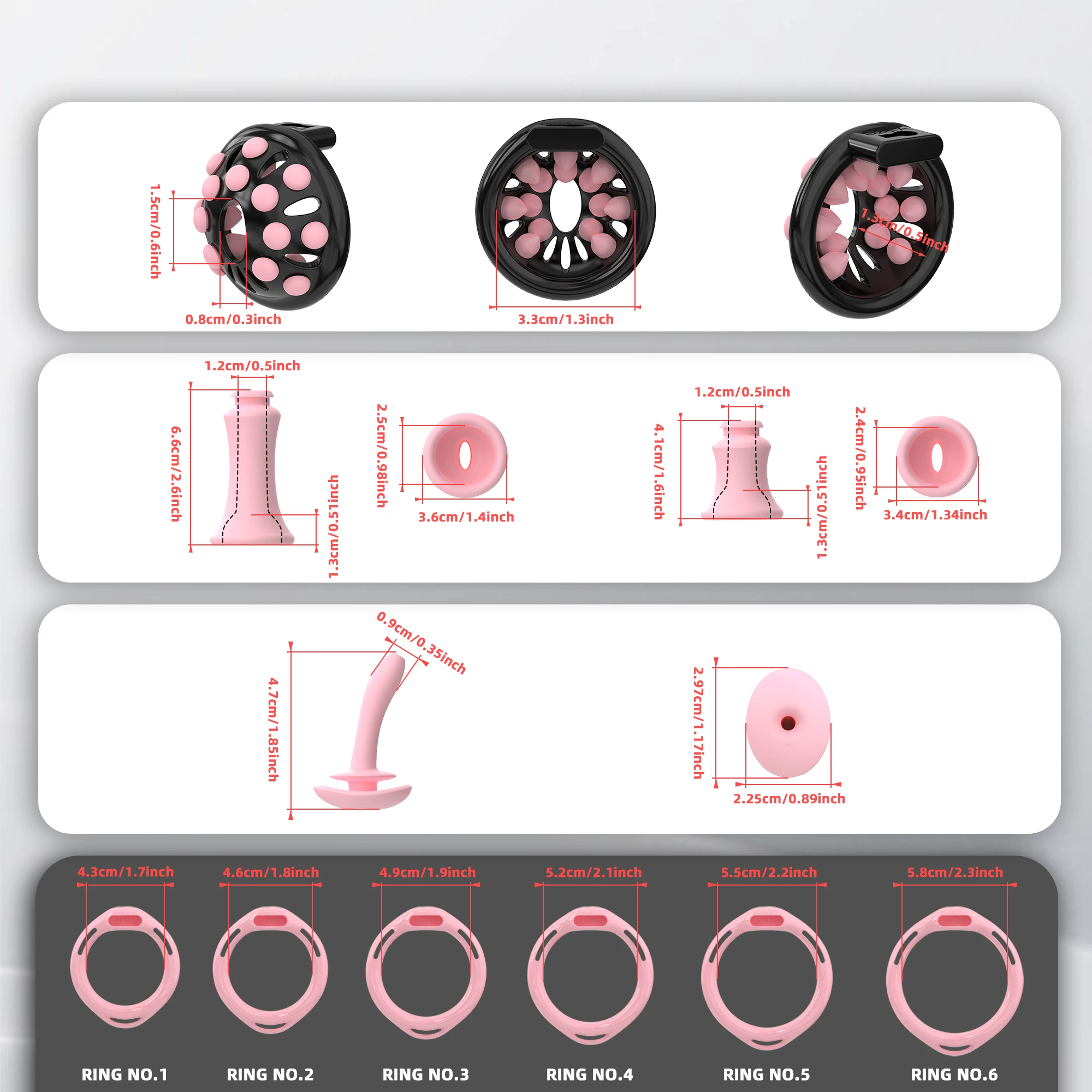 Securefit Resin Chastity Cage Set - image 4