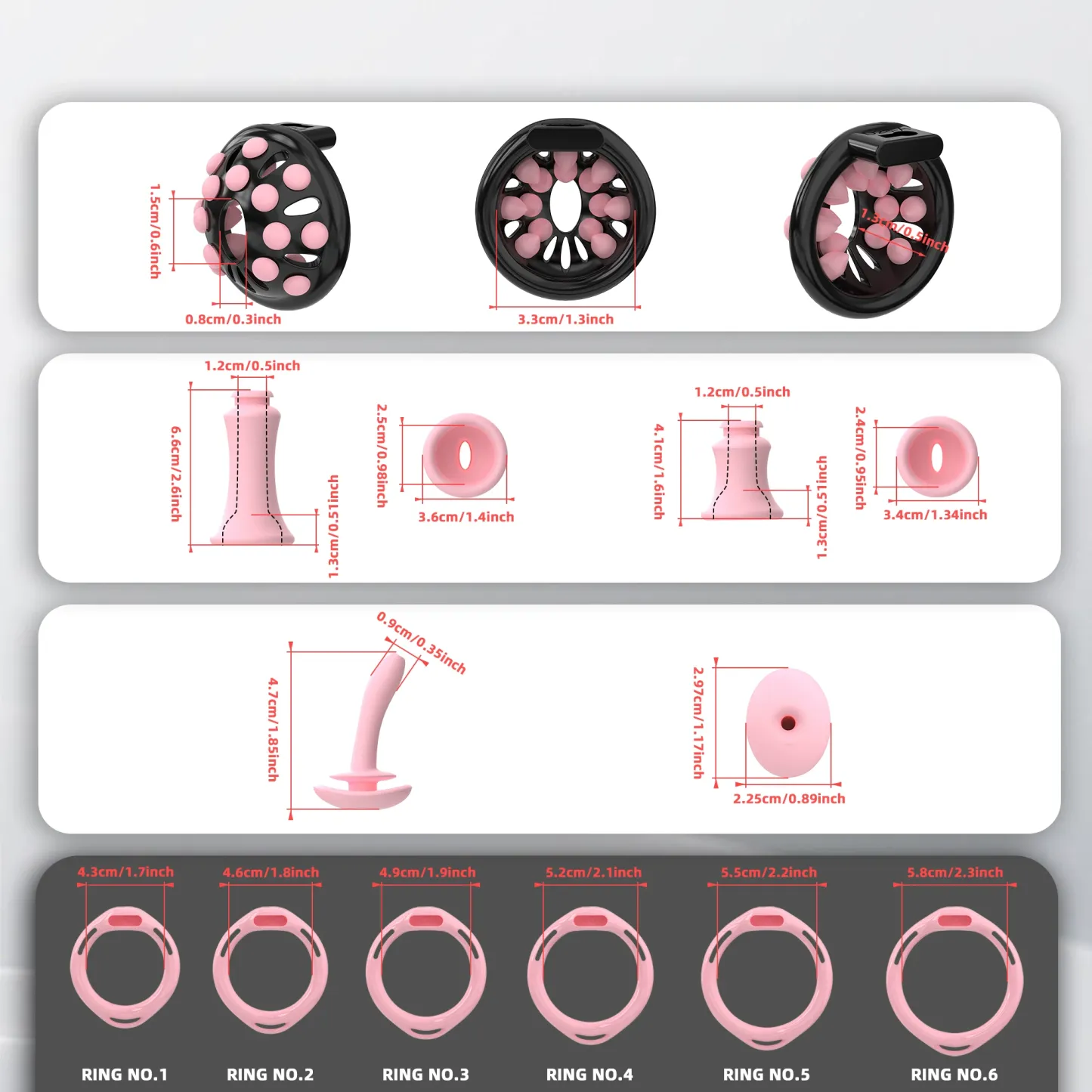 Securefit Resin Chastity Cage Set - image 4
