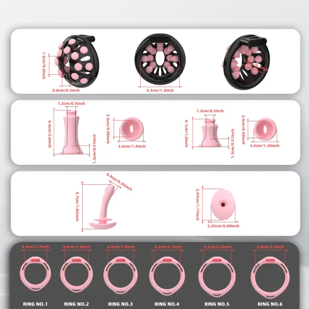 Securefit Resin Chastity Cage Set - image 4