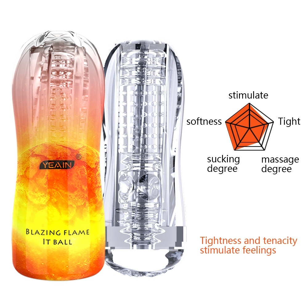 Male Masturbator Cup Soft Silicone Massager for Men Toys-Blue With Vibrations-WeLovePlugs