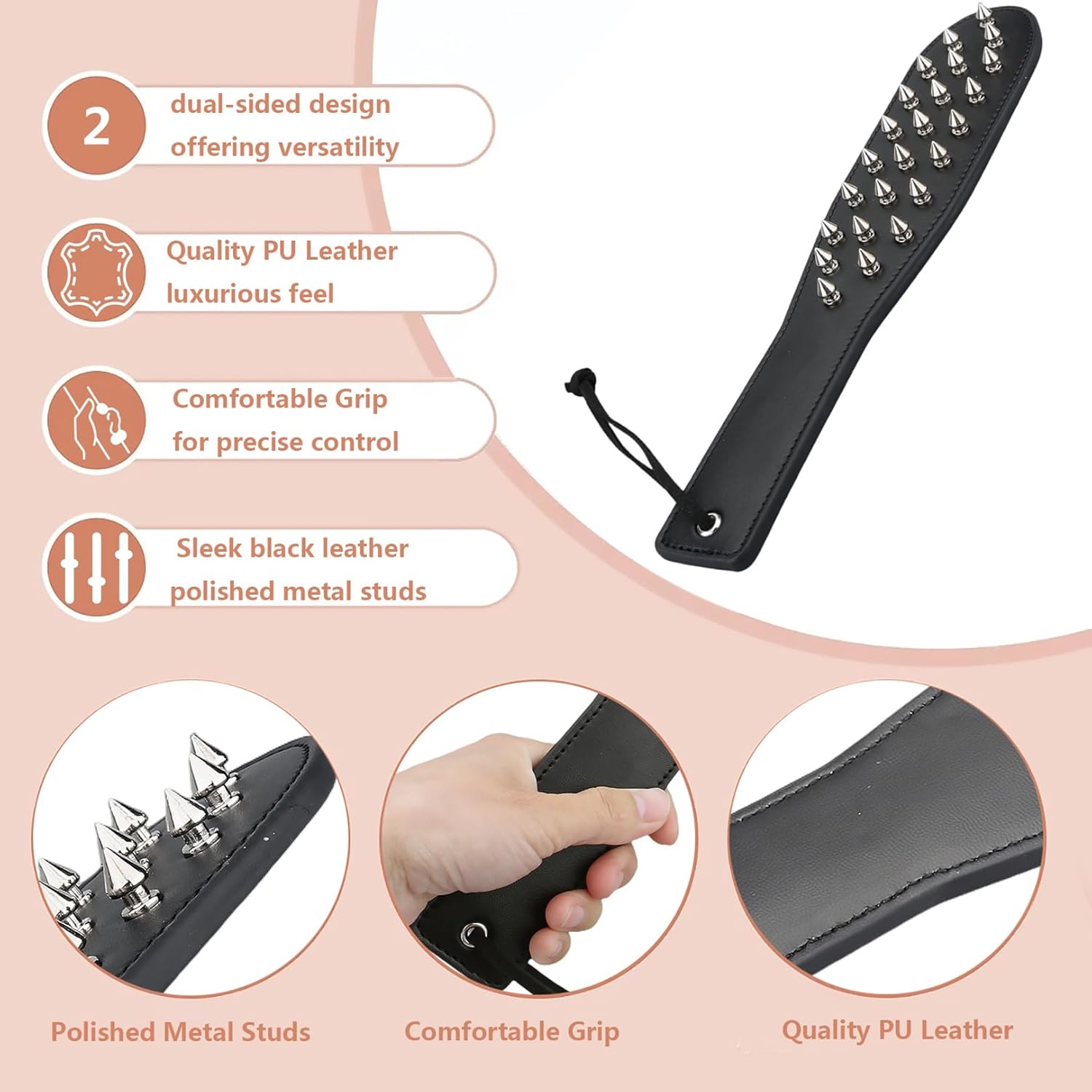 Dual Edge Studded Sensation Paddle - image 3