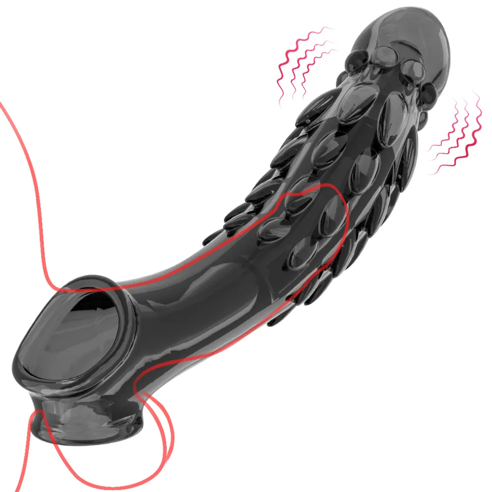 FlexiMax Knotted Vibrating Knotted Penis Sleeve-WeLovePlugs