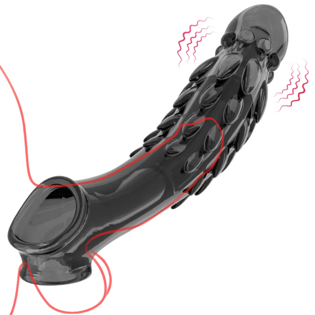 FlexiMax Knotted Vibrating Knotted Penis Sleeve-WeLovePlugs