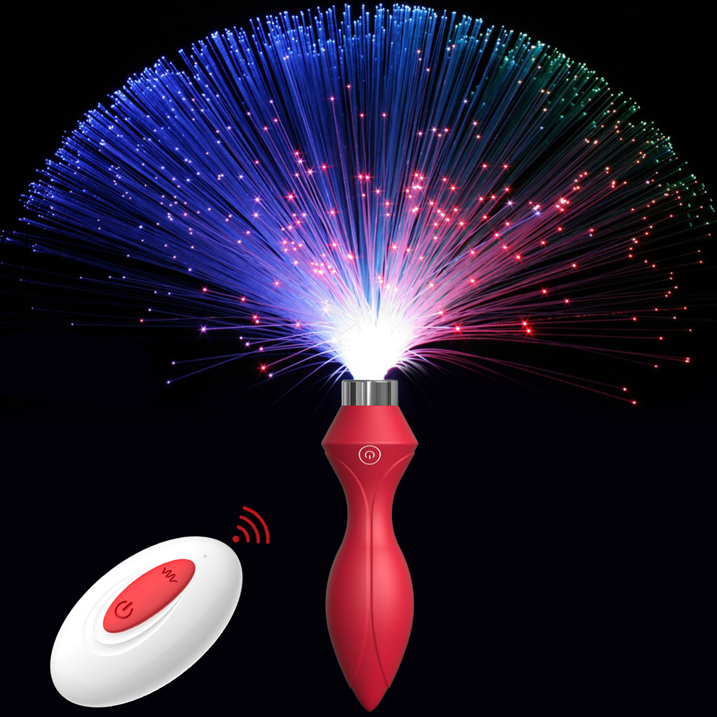 7 Types Of Led Light  Remote Control Rechargeable Butt Plug-WeLovePlugs