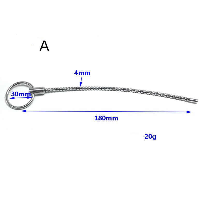 Flexible Stainless Steel Urethral Sound -WeLovePlugs