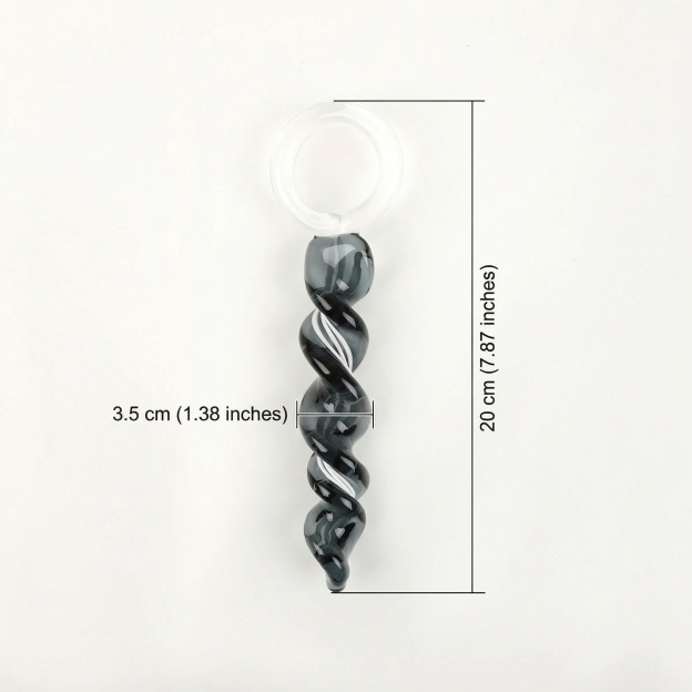 Anal Trainer Crystal Thread Glass Anal Plug - image 4