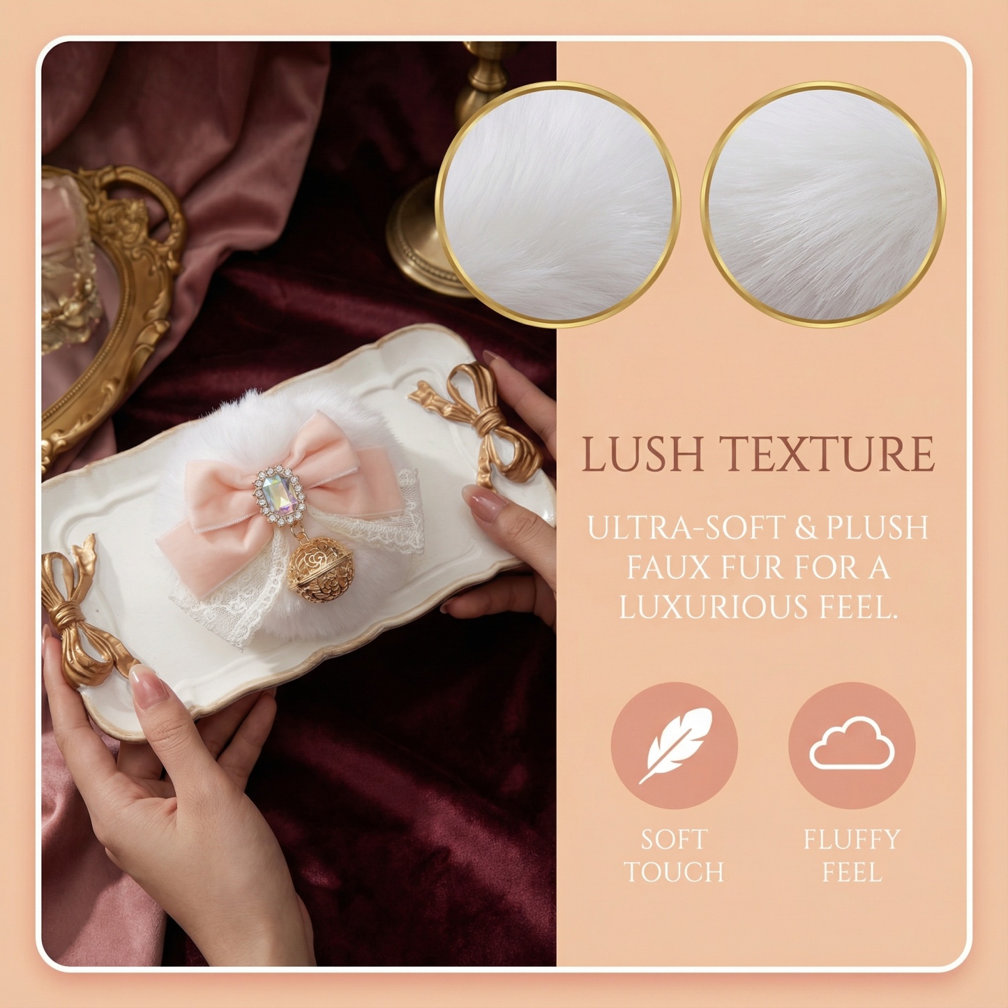 Luxury Bunny Tail Plug Set – 10 cm Plush Tail with Detachable Bow Bell - image 13