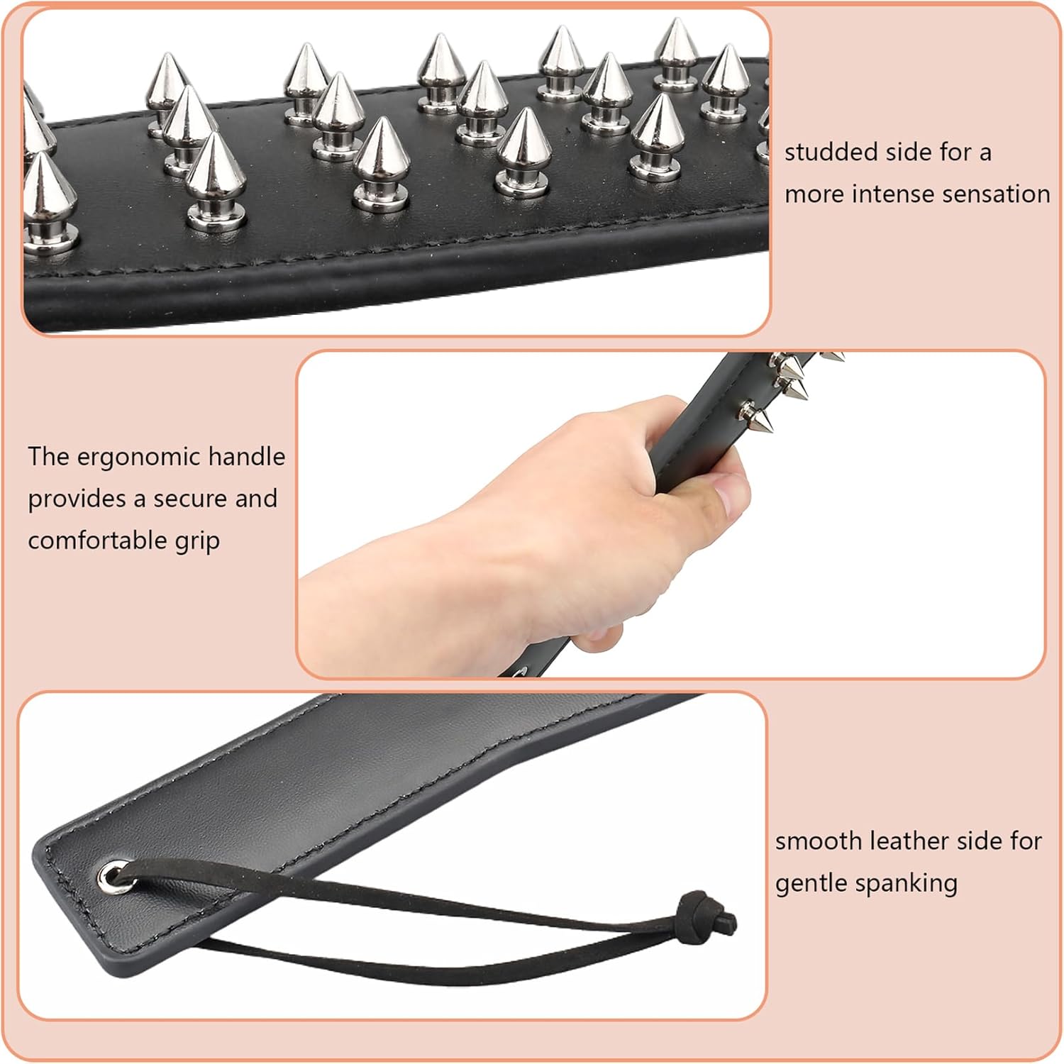 Dual Edge Studded Sensation Paddle - image 4