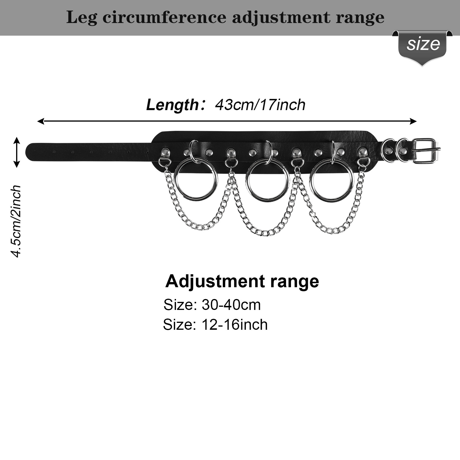 Unisex Punk PU Leather Rock SM Choker-WeLovePlugs