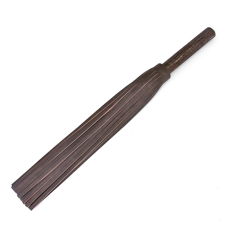 Vintage Wooden Handle Leather Flogger - 21.4'' - image 3