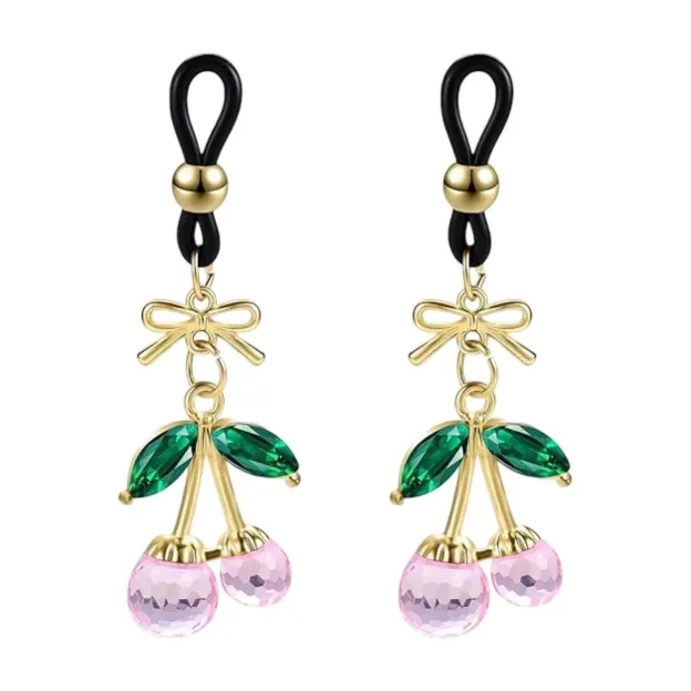 Cherry Nipple Rings (Non-Piercing) - Pink - image 6