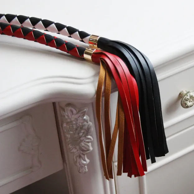 90cm Braided Single-tail Whip With Loose-strand Tip - image 3