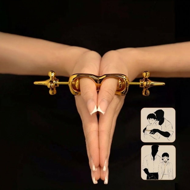 Adjustable Metal Thumb Cuffs - image 6