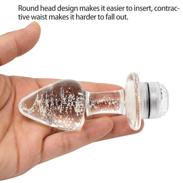 Remote Control Led Crystal Anal Butt Plug