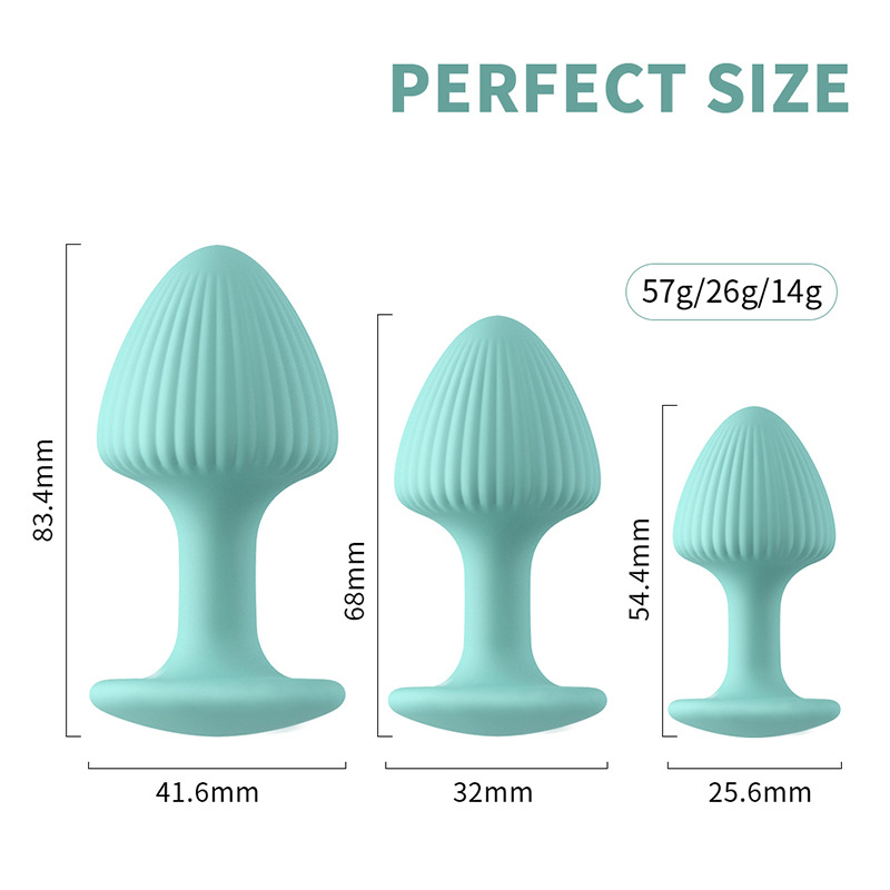 mushroom anal plug Luxe Wearable Vibra Slim Black Butt Plug Medium Battery-Free –  Condomania.com main image 0