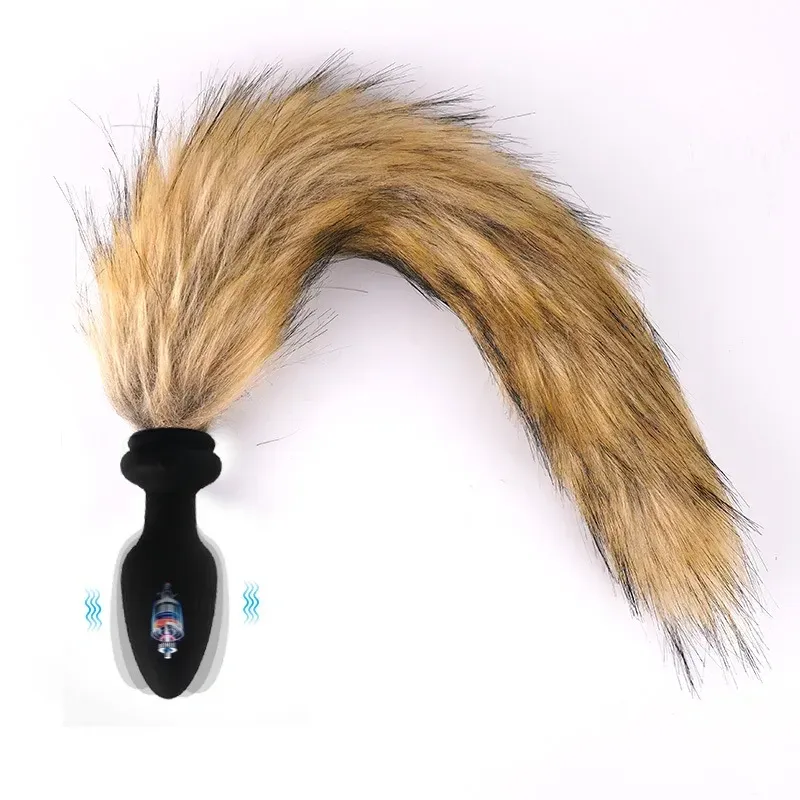 Multicolor Fox Tail Light Up Butt Plug
