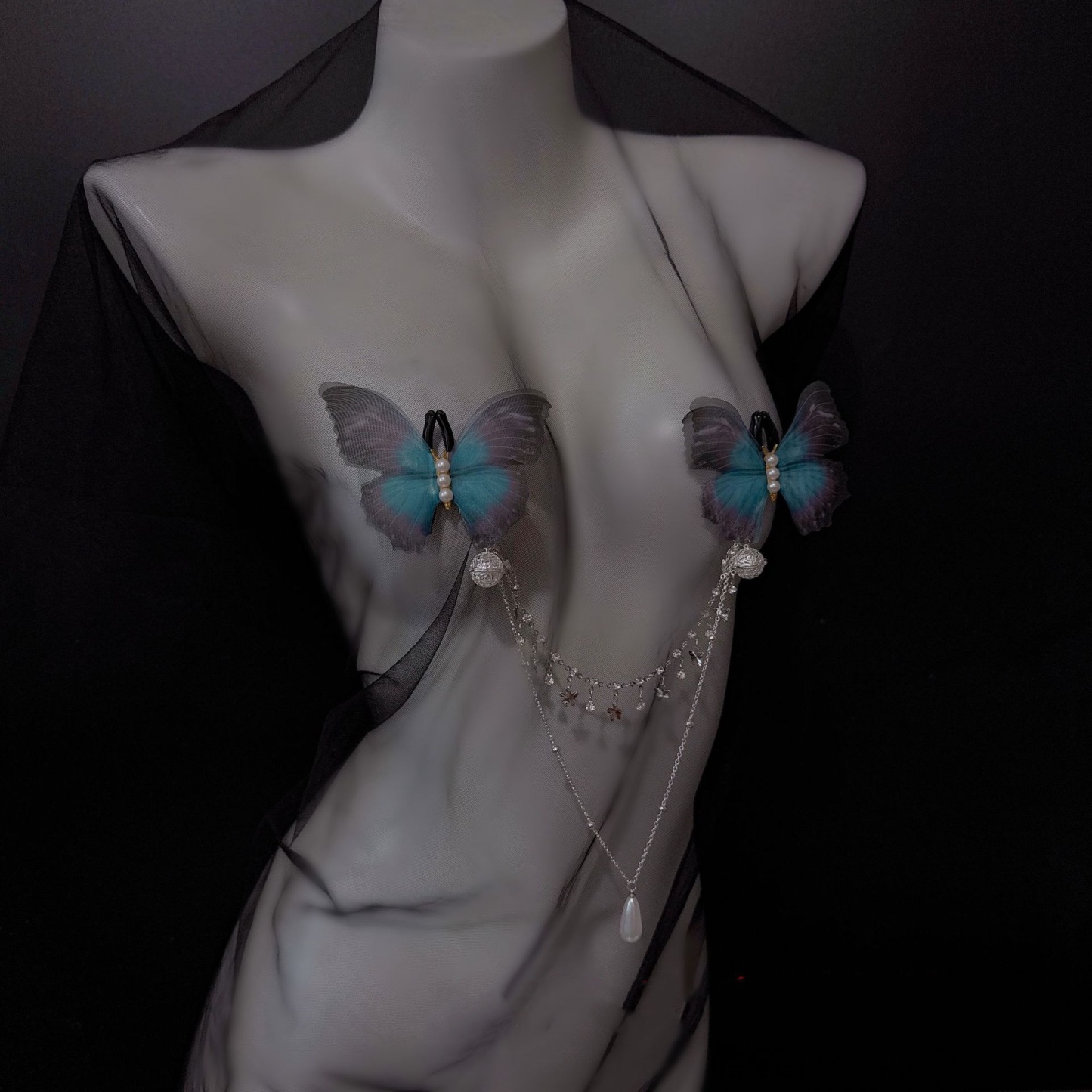 Wings & Whispers Butterfly Nipple Clamp Clips-WeLovePlugs