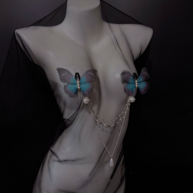 Wings & Whispers Butterfly Nipple Clamp Clips-WeLovePlugs