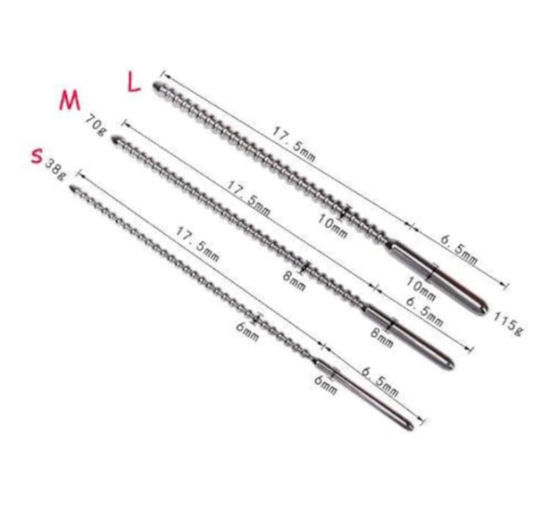 Solid Beaded Urethral Sound 