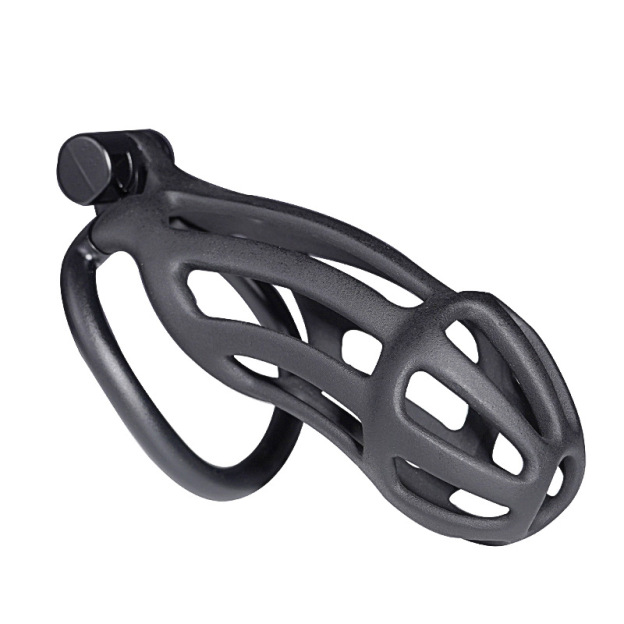 Chastity Cage with 4 Rings & Key - Hollow A - image 9