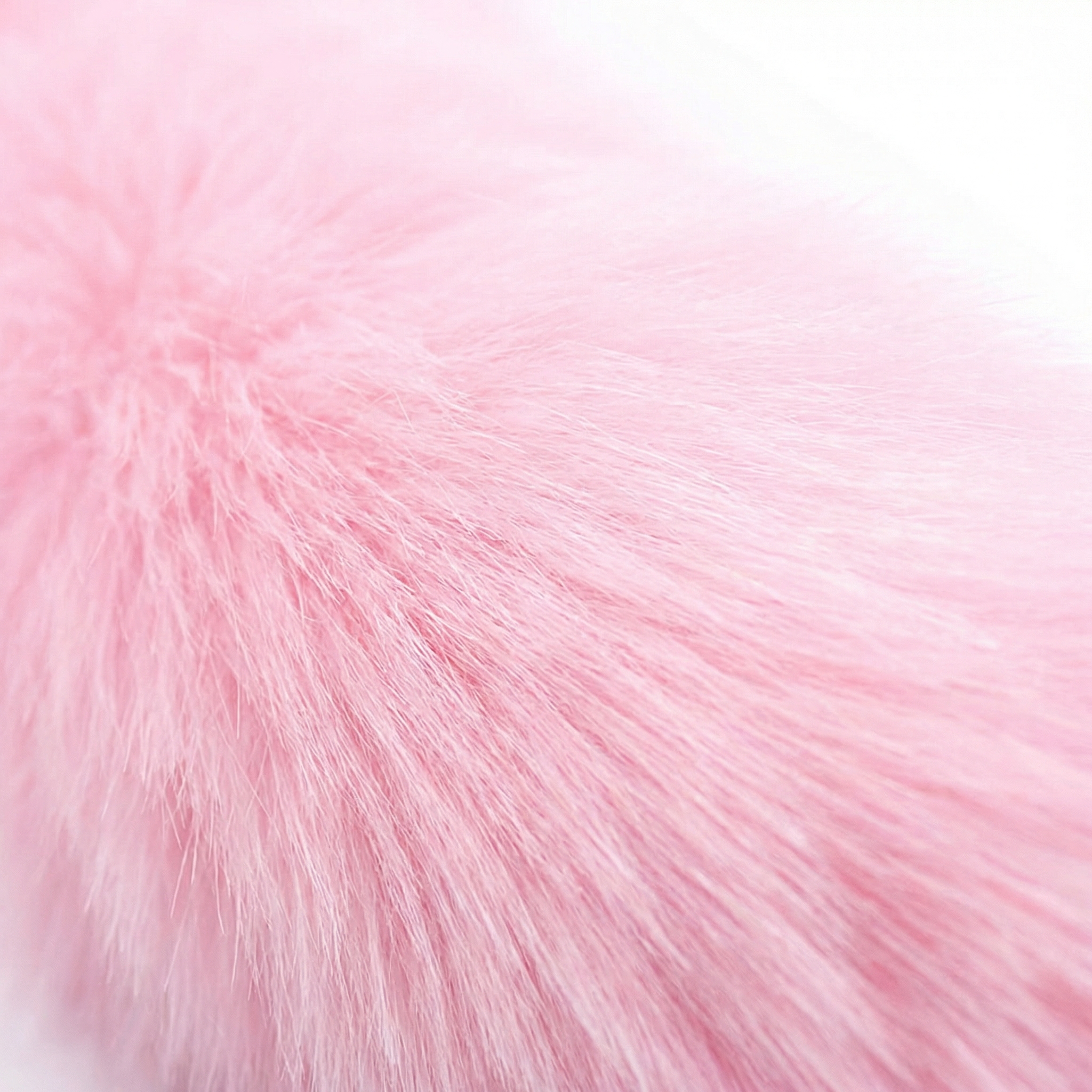 Pink Fox Tail Butt Plug • 18.1 Inch Tail - image 2