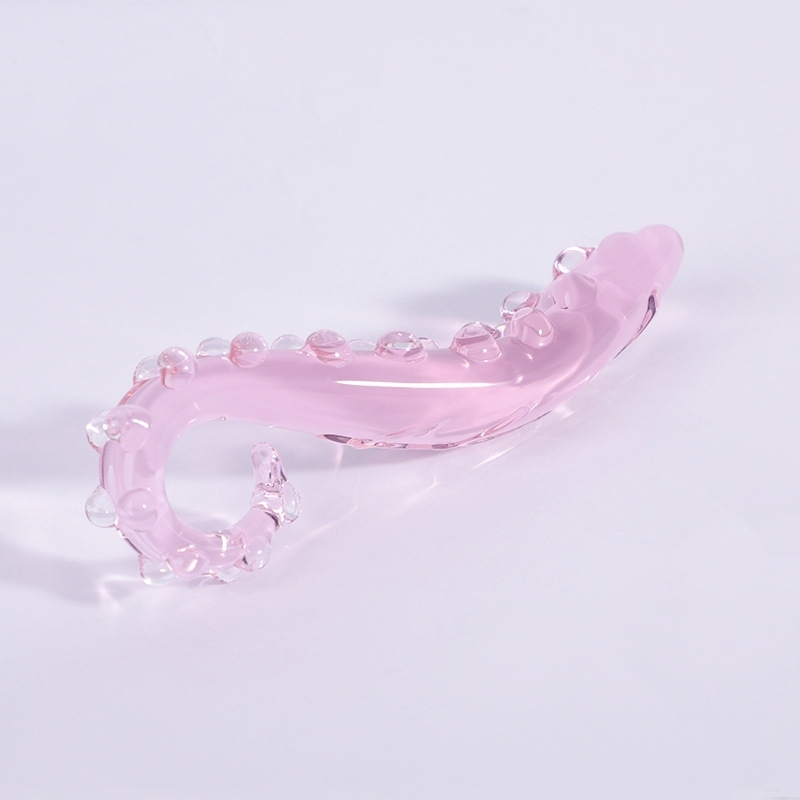 The Sacred Squirter – Curved Glass Dildo Wand for G-Spot & Temperature Play-WeLovePlugs