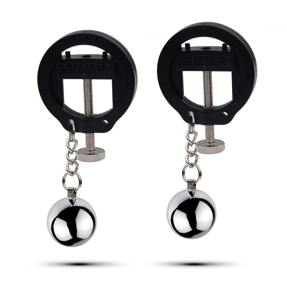 BDSM Black Nipple Clamps Nipple Clips -WeLovePlugs