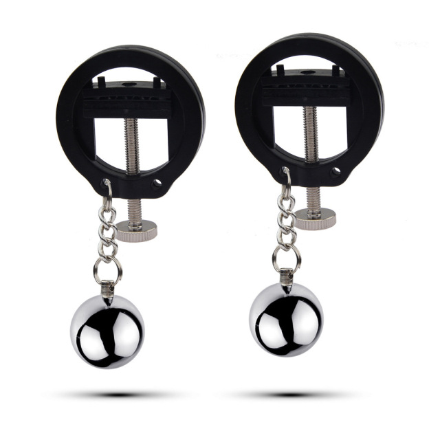 BDSM Black Nipple Clamps Nipple Clips -WeLovePlugs