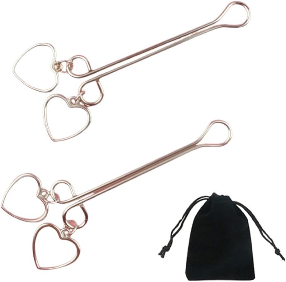 Silver Heart Nipple Clip Ring