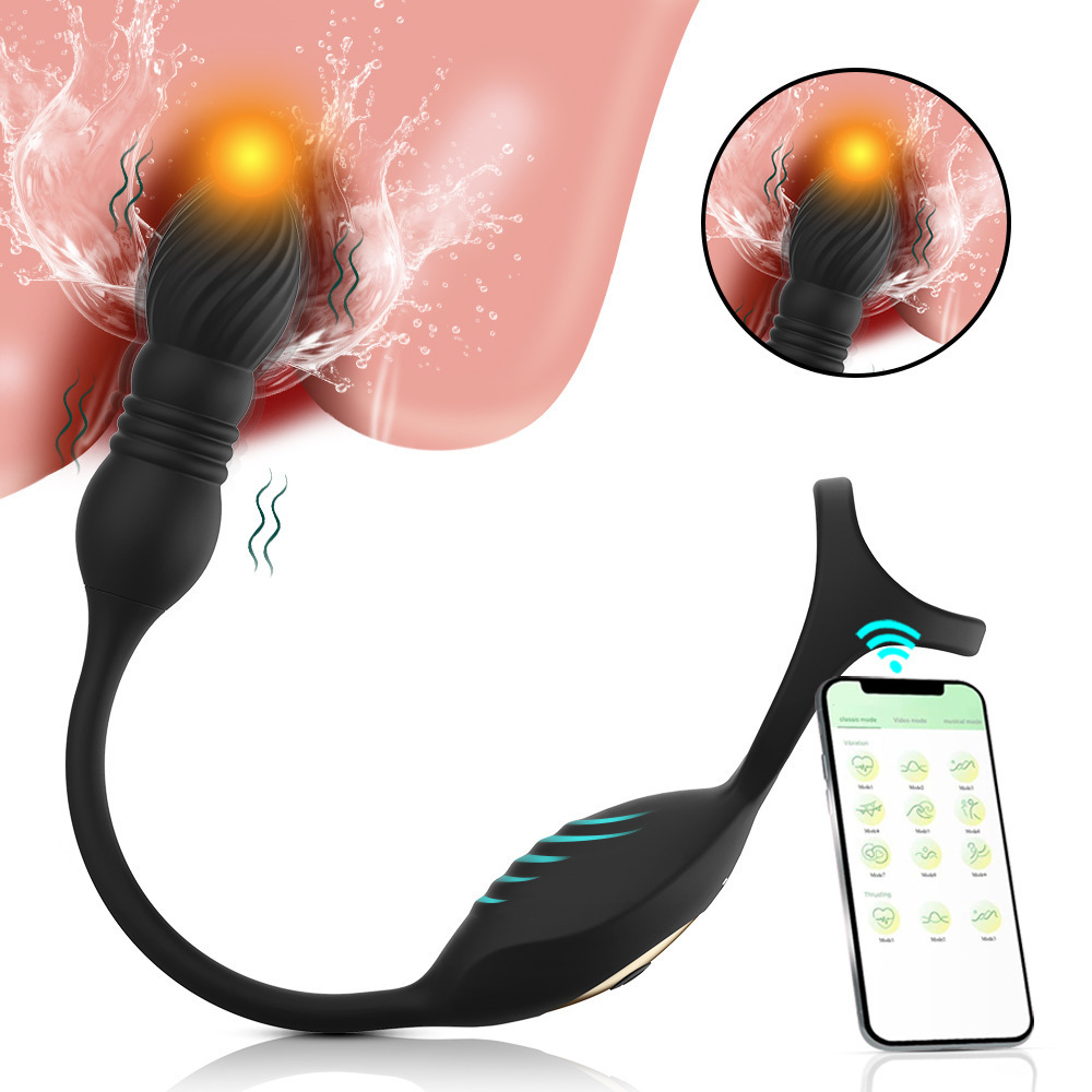 Auto-Sizing App Control Prostate Massager Butt Plug with 10 Vibration Modes