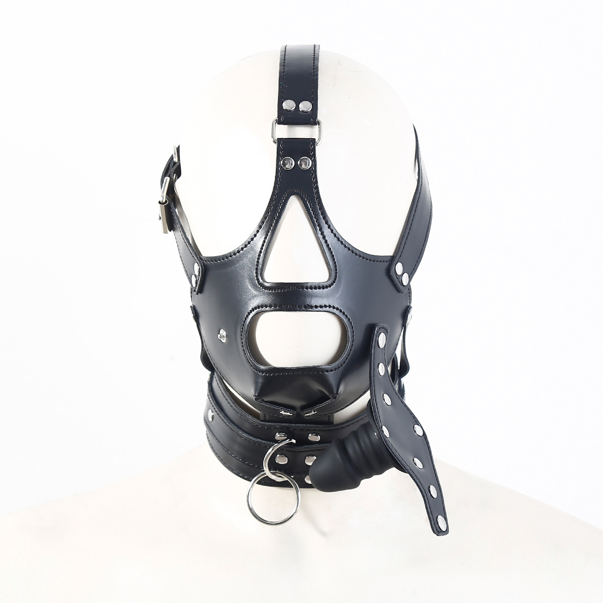 BDSM Mouth Gag Head Mask