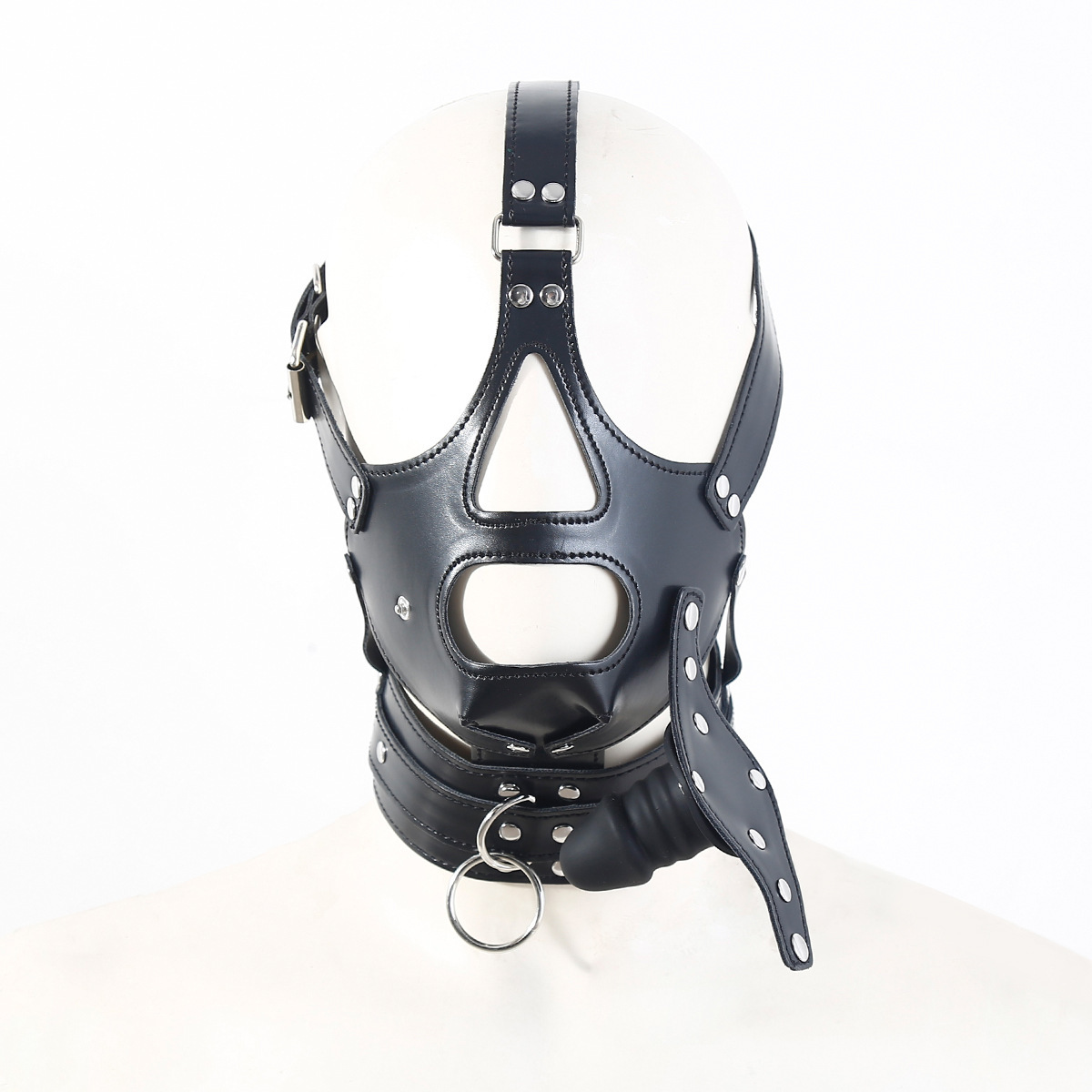 BDSM Mouth Gag Head Mask