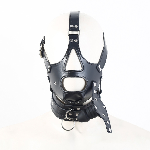 BDSM Mouth Gag Head Mask