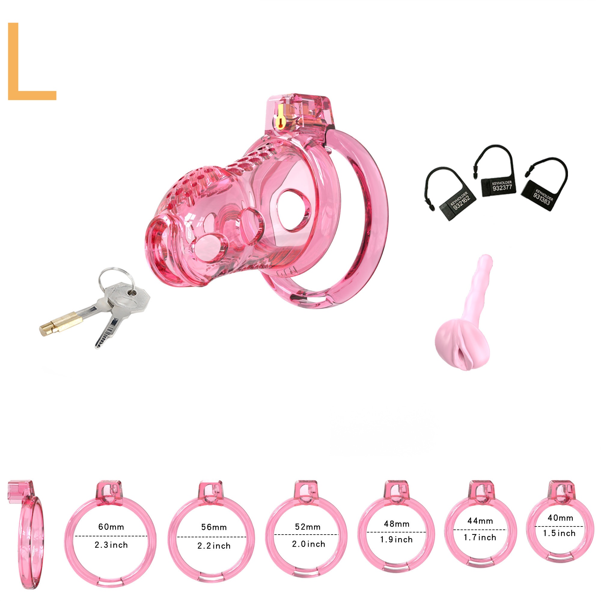 Elastic Male Chastity Cage-WeLovePlugs