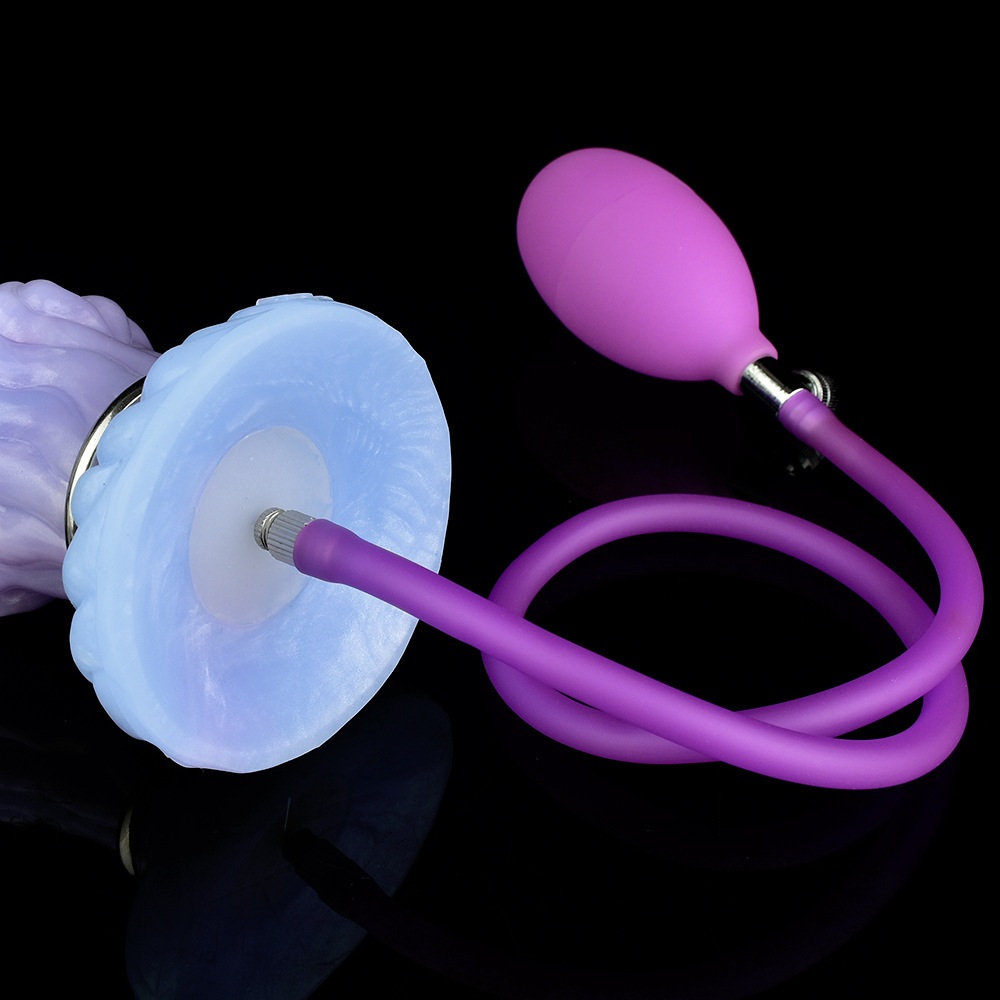 8 Inch Ejaculating Alien Egg-Laying Dildo Silicone Ovipositor Sex Toy