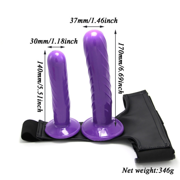 Double-Ended Strap-On Dildo Harness-WeLovePlugs