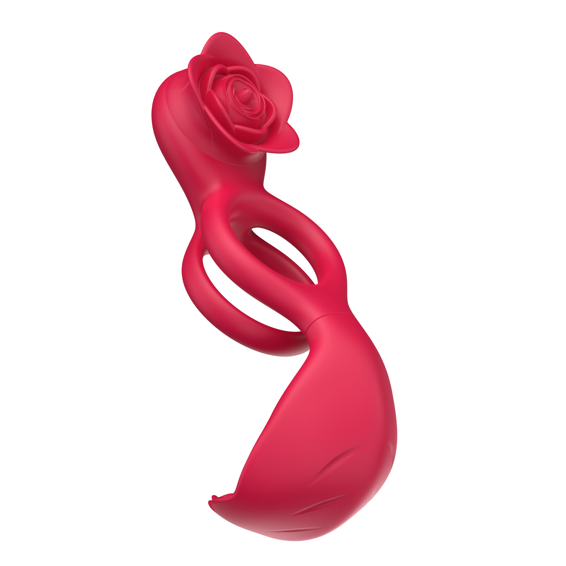 10-mode Vibrating Clit Licking Cock Ring With Balls Massager