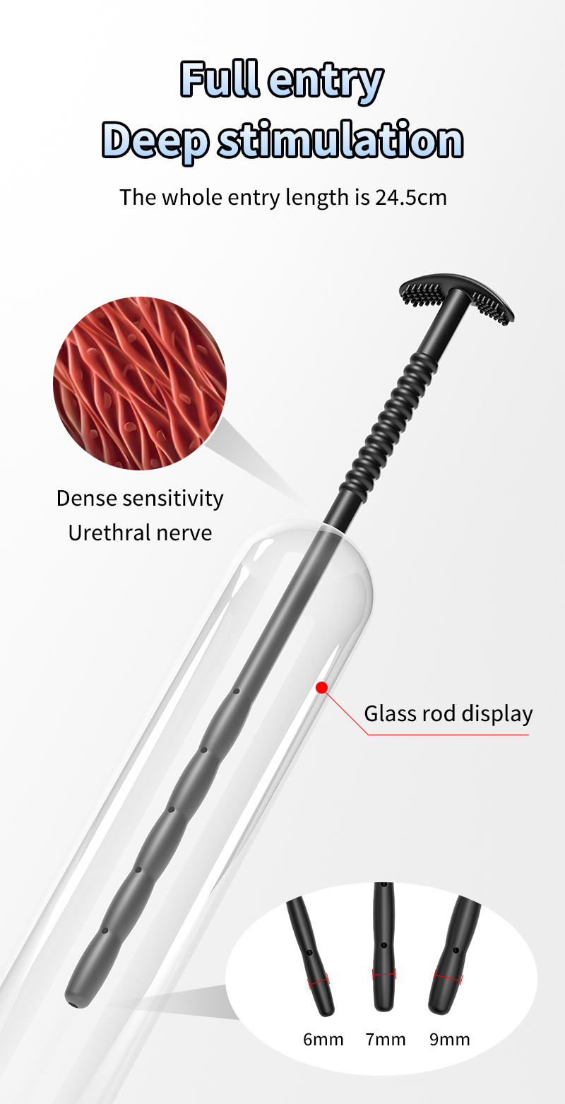 Silicone Urethral Exploration Plug with Syringe-WeLovePlugs