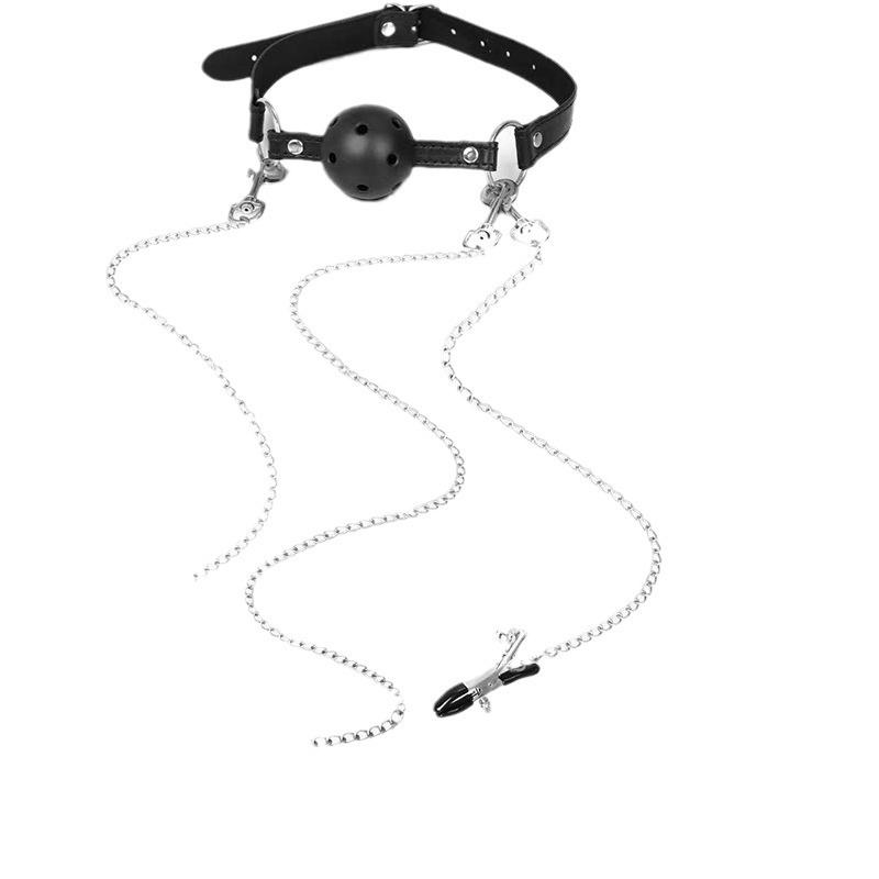 5-Piece BDSM Bondage Set – Ball Mouth Gag, Nipple Clamps & Anal Plug for Couples-WeLovePlugs
