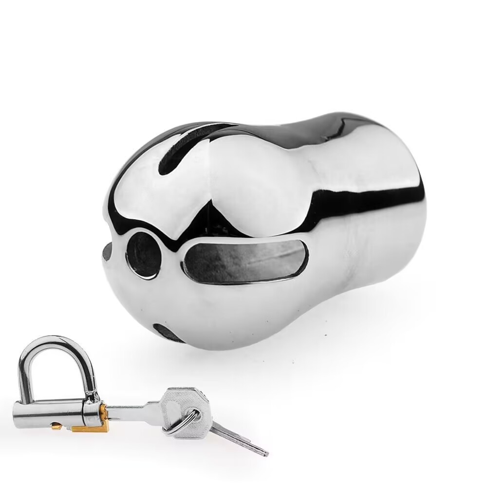 Portable Stainless Steel Chastity Cage -WeLovePlugs