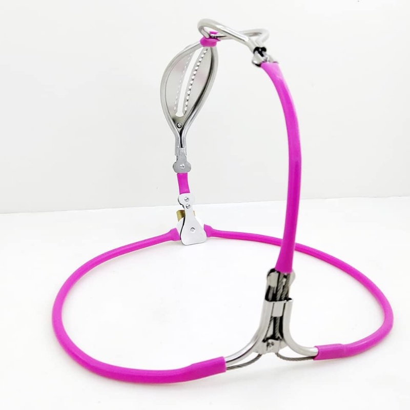 Stainless Steel Adjustable Chastity Belt for Women-WeLovePlugs