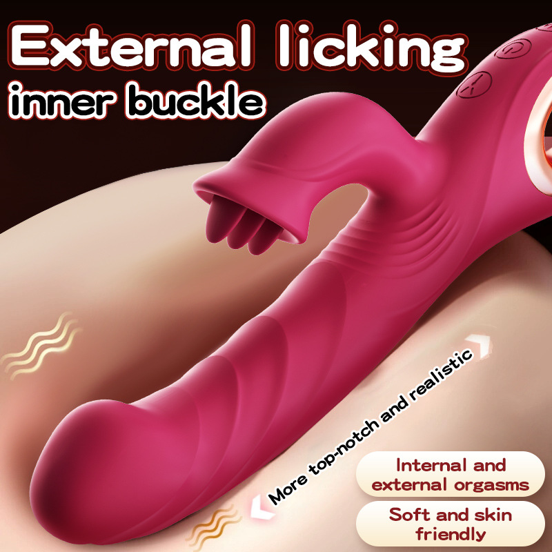 LickThrust 3-in-1 Pleasure Dual Vibrator Wand-WeLovePlugs