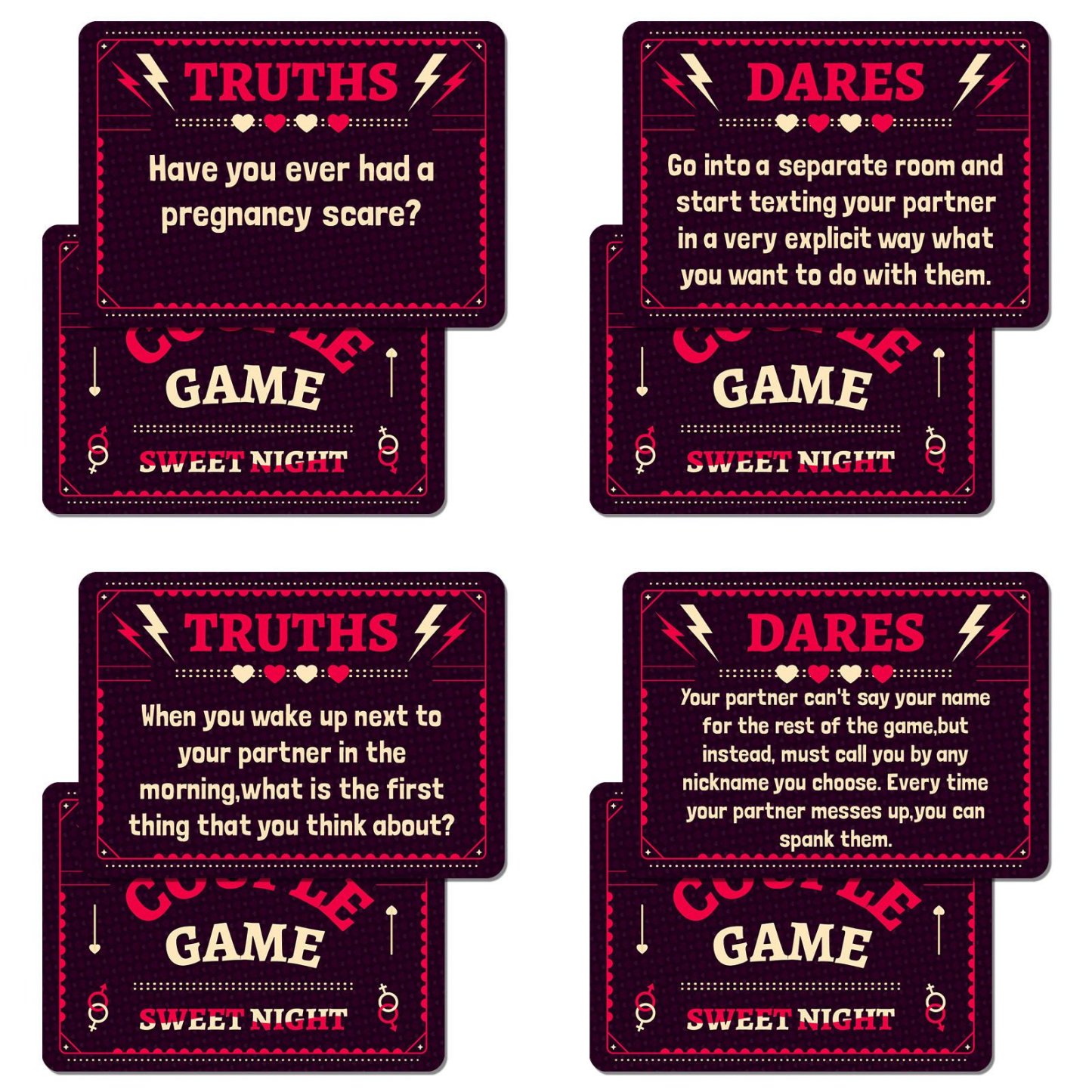 Romantic Date Night Cards for Couples, 50 Fun Conversation & Challenge Cards - image 5
