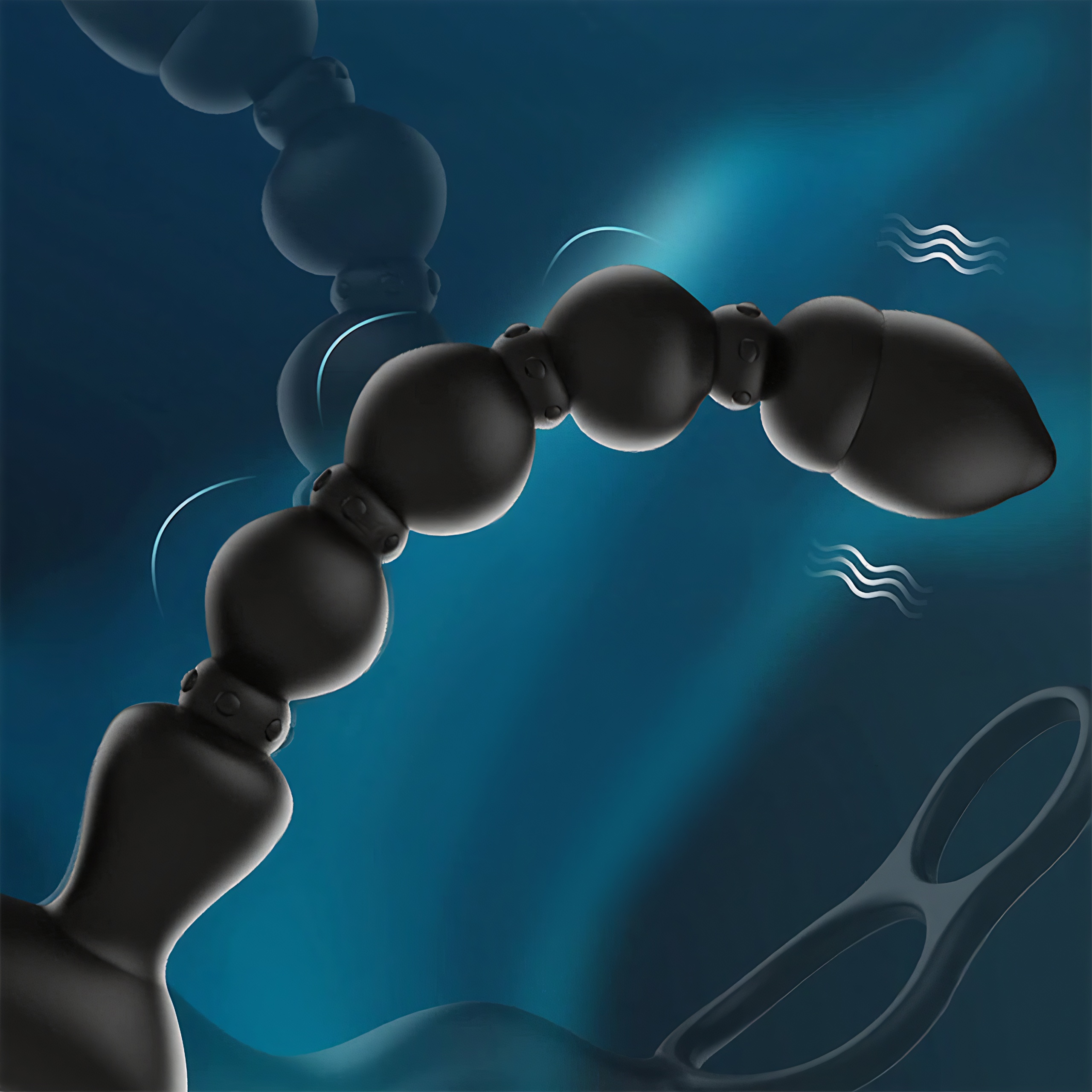 7.3'' Dual-Motor Prostate Massager with Remote Control & Flexible Anal Beads - image 3