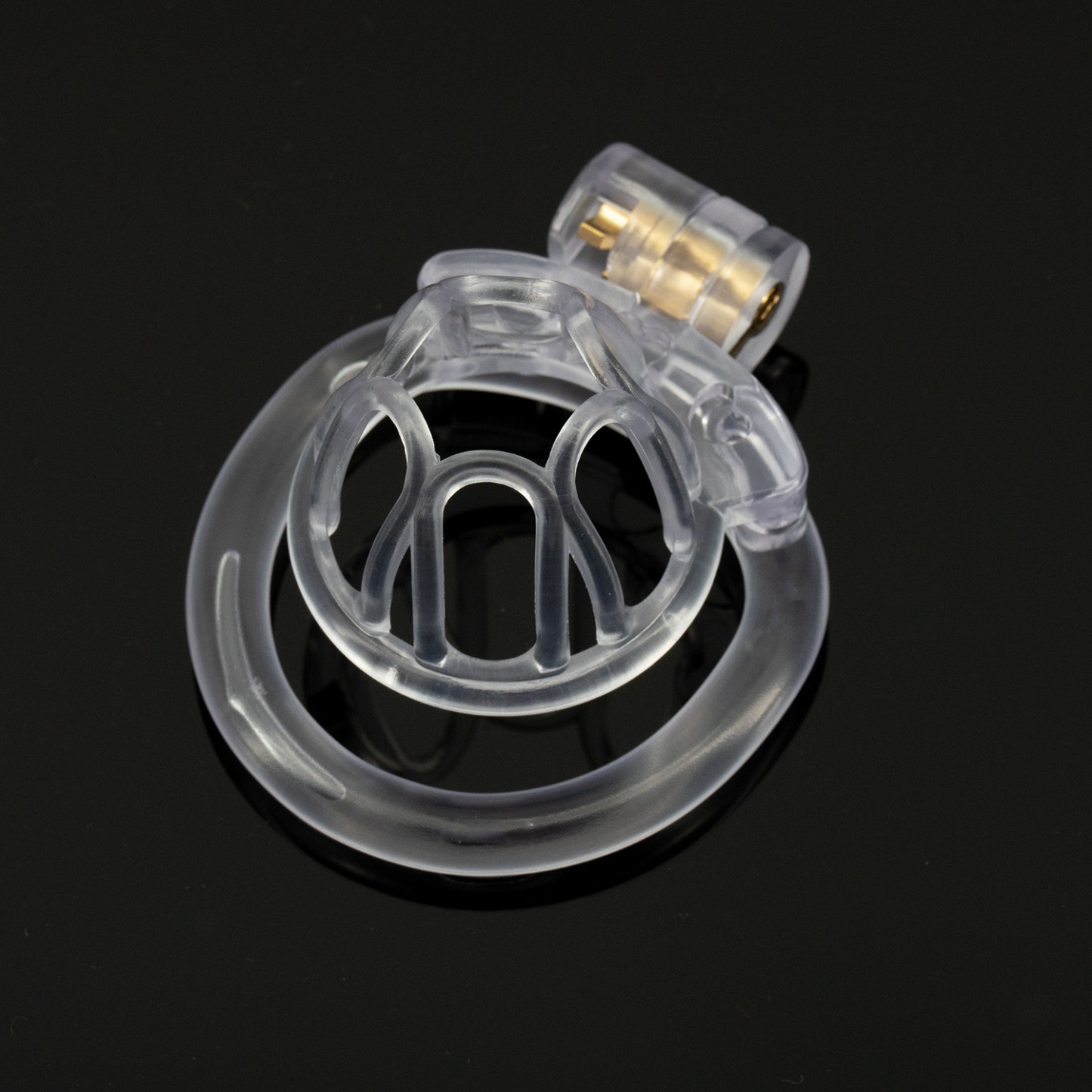 Open End Hollow Chastity Cage with 4 Rings -WeLovePlugs