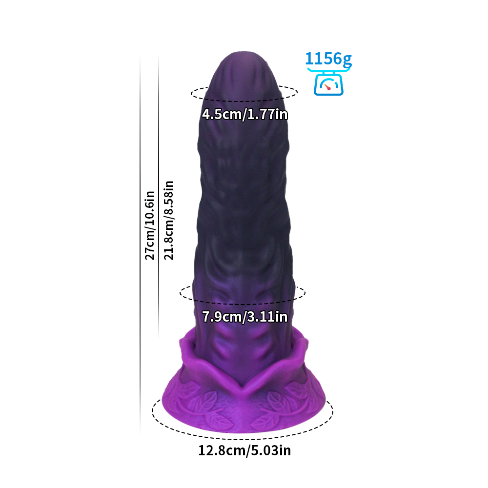 Amethyst Behemoth Triple Dominance Monster Dildo
