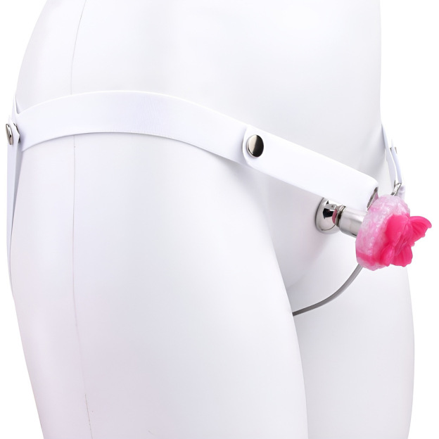 Sissy Blossom Bondage Chastity Cage with Belt-WeLovePlugs