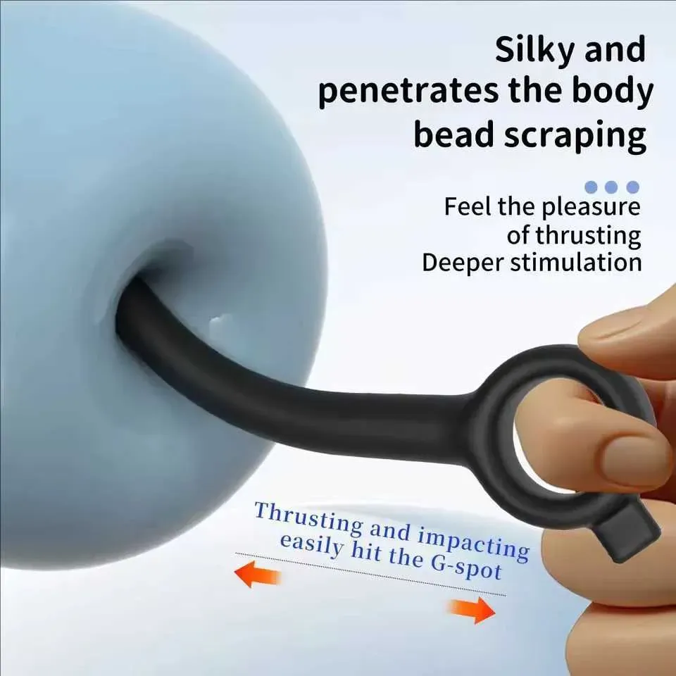 Electric Shock Prostate Massager With Hollow Ring - image 3